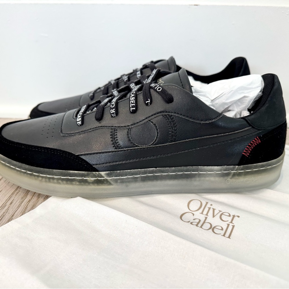 Brand New in box sz. 11.5 Oliver Cabell Black Sneakers Sleek Minimalist Design